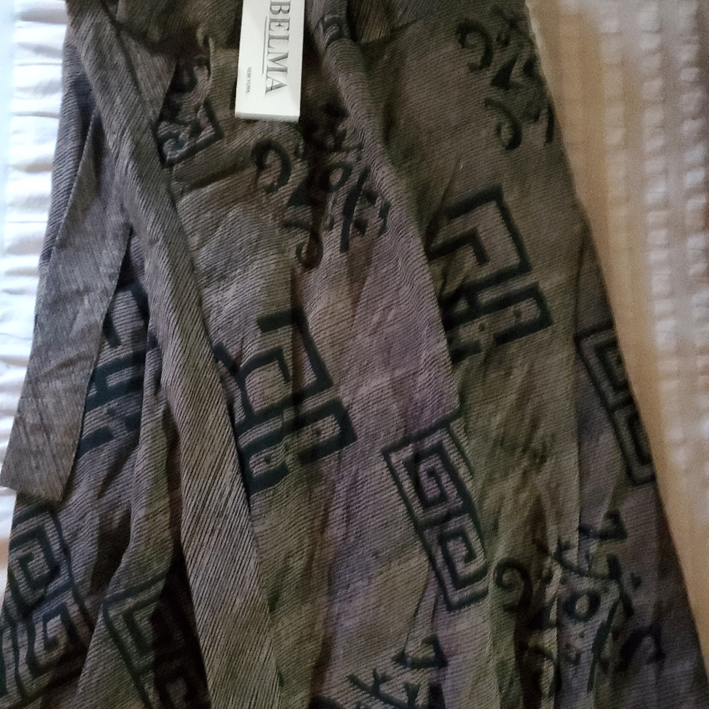 wrap around long skirt